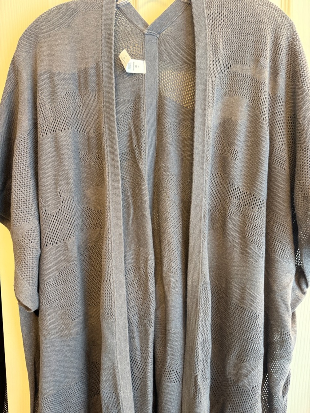 lululemon athletica Gray Open Knit Wrap